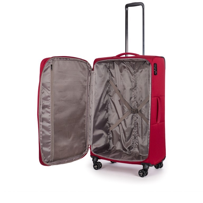 Koffer Strong L Redwine, Farbe: rot/weinrot, Marke: Stratic, EAN: 4001807905600, Abmessungen in cm: 46x80x31, Bild 9 von 12