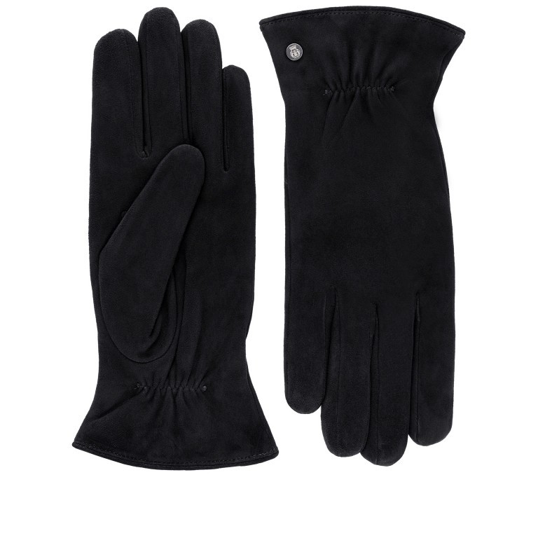 Handschuhe Straßburg Damen Veloursleder Größe 7 Black, Farbe: schwarz, Marke: Roeckl, EAN: 4053071080835, Bild 1 von 1