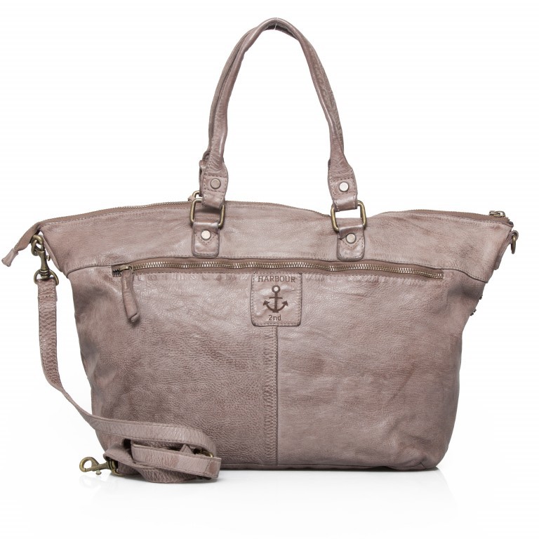 Shopper Poppy-Love Poppy L B3.5866 Stone Grey, Farbe: grau, Marke: Harbour 2nd, Abmessungen in cm: 43x32x12, Bild 4 von 4