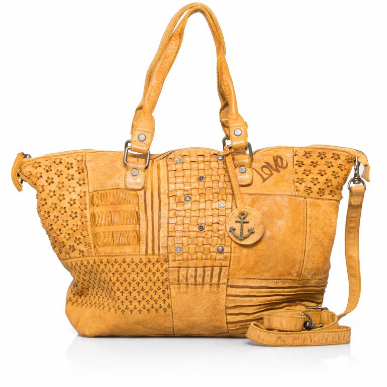Shopper Poppy-Love Poppy L B3.5866 Oriental Mustard, Farbe: gelb, Marke: Harbour 2nd, Abmessungen in cm: 43x32x12, Bild 1 von 4