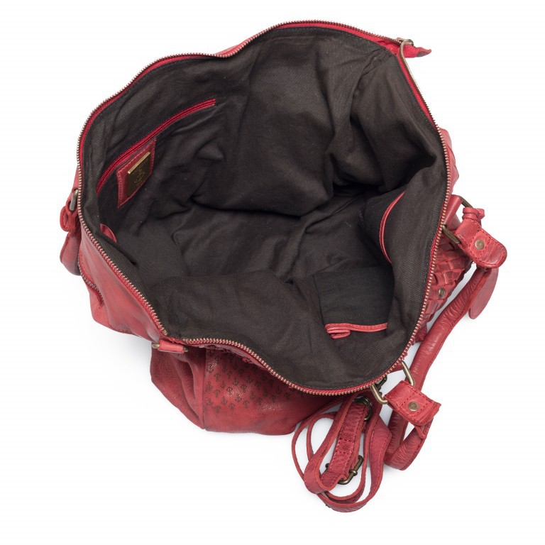 Shopper Poppy-Love Poppy L B3.5866 Addicting Red, Farbe: rot/weinrot, Marke: Harbour 2nd, Abmessungen in cm: 43x32x12, Bild 3 von 4