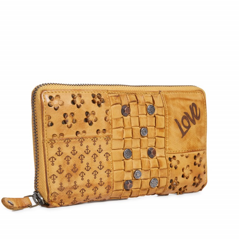Geldbörse Poppy-Love Poppy B3.0775 Oriental Mustard, Farbe: gelb, Marke: Harbour 2nd, Abmessungen in cm: 18.5x10.5x2.5, Bild 2 von 5