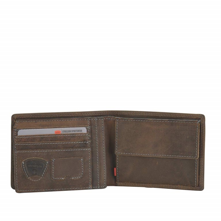 Geldbörse BakerStreet Billfold H7 Brown, Farbe: braun, Marke: Strellson, EAN: 4006053044424, Abmessungen in cm: 12.5x9.5x2, Bild 2 von 2