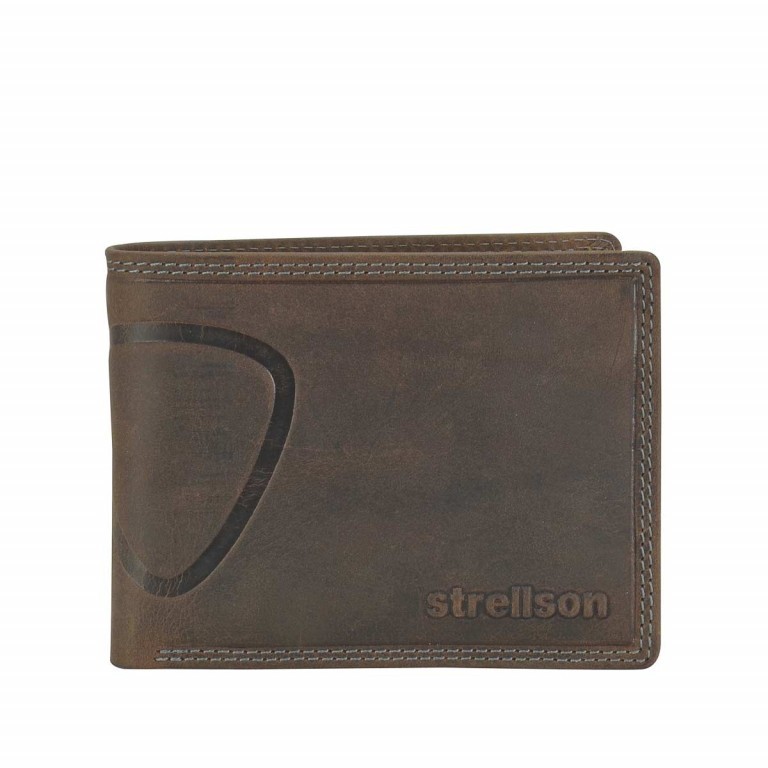 Geldbörse BakerStreet Billfold H7 Brown, Farbe: braun, Marke: Strellson, EAN: 4006053044424, Abmessungen in cm: 12.5x9.5x2, Bild 1 von 2