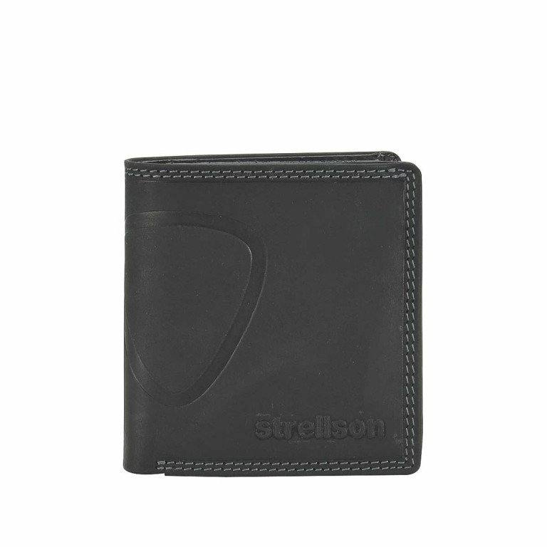 Geldbörse BakerStreet Billfold Q7 Black, Farbe: schwarz, Marke: Strellson, EAN: 4006053044509, Abmessungen in cm: 9x10x2, Bild 1 von 2