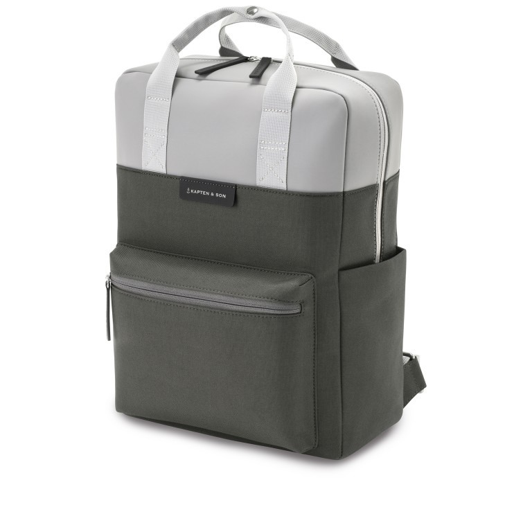 Rucksack Bergen Grey Black, Farbe: grau, Marke: Kapten & Son, EAN: 4251145242787, Abmessungen in cm: 28x39x11.5, Bild 2 von 7