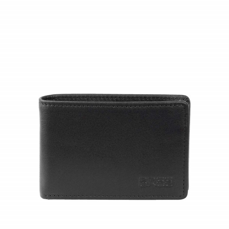 Geldbörse pocket 102 Black, Farbe: schwarz, Marke: Bree, EAN: 4038671117846, Abmessungen in cm: 10x7x1.5, Bild 1 von 1