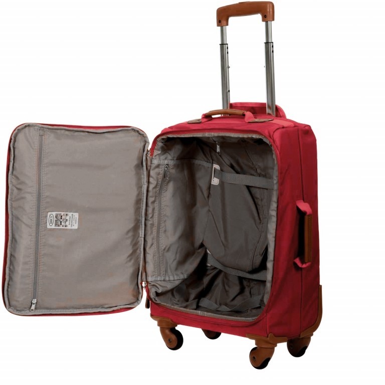 Koffer X-BAG & X-Travel 55 cm Red, Farbe: rot/weinrot, Marke: Brics, Abmessungen in cm: 36x55x23, Bild 4 von 6