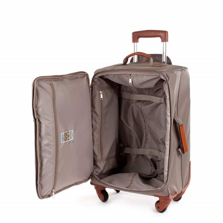 Koffer X-BAG & X-Travel 55 cm Dove Gray, Farbe: taupe/khaki, Marke: Brics, EAN: 8016623867885, Abmessungen in cm: 36x55x23, Bild 4 von 4