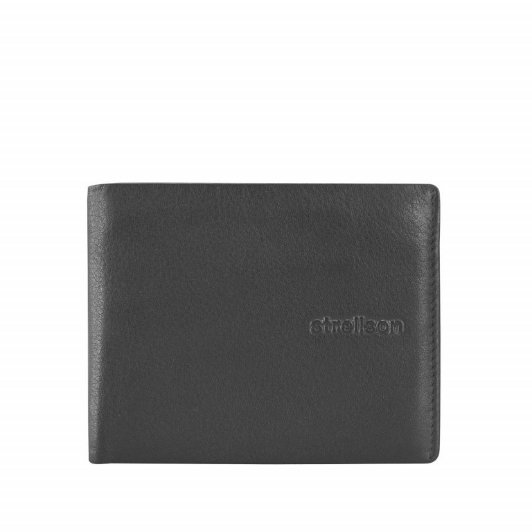 Geldbörse Carter Billfold H4 Black, Farbe: schwarz, Marke: Strellson, EAN: 4053533067510, Abmessungen in cm: 11x8.5x1, Bild 1 von 2