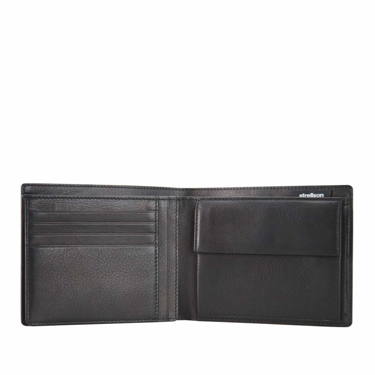 Geldbörse Carter Billfold H8 Black, Farbe: schwarz, Marke: Strellson, EAN: 4053533067565, Abmessungen in cm: 12.5x10x2, Bild 2 von 2