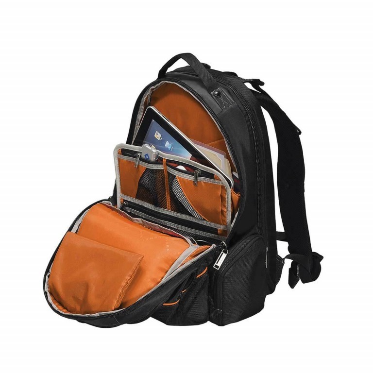 Laptoprucksack Flight Schwarz, Farbe: schwarz, Marke: Everki, EAN: 0874933002055, Abmessungen in cm: 33x45x24, Bild 4 von 6