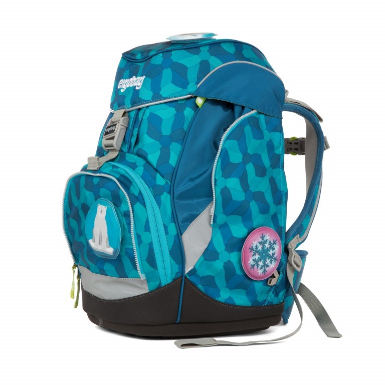 Schulranzen Pack Set 6-teilig EiszauBär, Farbe: blau/petrol, Marke: Ergobag, EAN: 4057081010714, Abmessungen in cm: 25x35x22, Bild 3 von 5