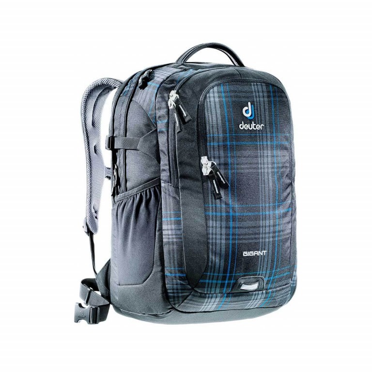 Rucksack Gigant mit Laptopfach 17 Zoll Volumen 32 Liter Anthra Blau Karo, Farbe: blau/petrol, Marke: Deuter, Abmessungen in cm: 35x47x27, Bild 1 von 2