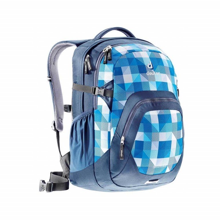 Rucksack Graduate Volumen 28 Liter Blue Arrowcheck, Farbe: blau/petrol, Marke: Deuter, Abmessungen in cm: 33x48x23, Bild 1 von 2