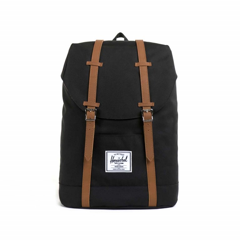 Rucksack Retreat Volumen 18 Liter Black Tan, Farbe: schwarz, Marke: Herschel, EAN: 0828432018734, Bild 1 von 5