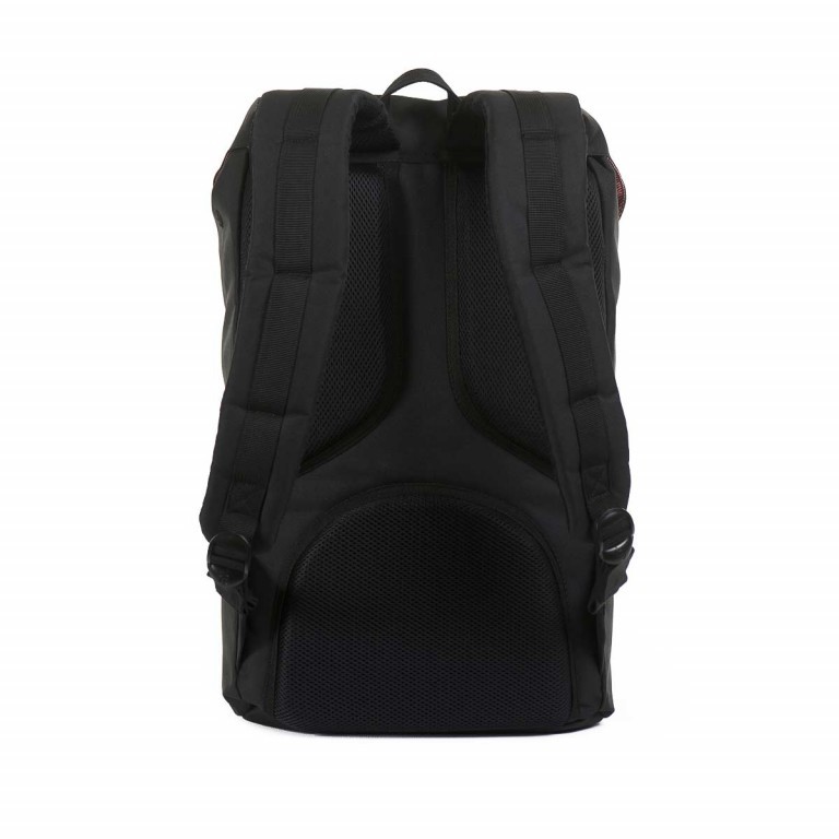 Rucksack Little America Volumen 23 Liter Black Tan Synthetic, Farbe: schwarz, Marke: Herschel, EAN: 0828432010431, Abmessungen in cm: 28x50x17, Bild 2 von 7