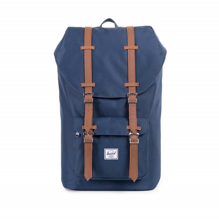 Rucksack Little America Volumen 23 Liter Navy Tan, Farbe: blau/petrol, Marke: Herschel, EAN: 0828432005932, Abmessungen in cm: 28x50x17, Bild 1 von 7