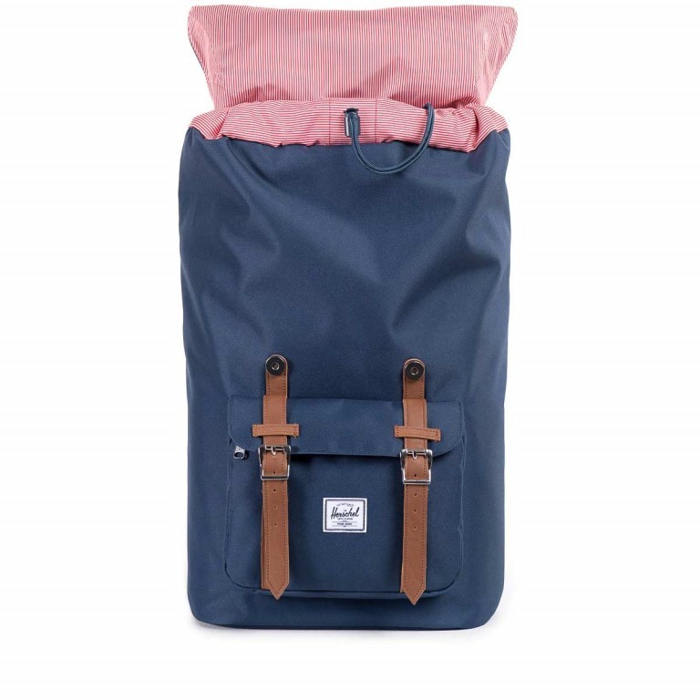 Rucksack Little America Volumen 23 Liter Navy Tan, Farbe: blau/petrol, Marke: Herschel, EAN: 0828432005932, Abmessungen in cm: 28x50x17, Bild 4 von 7