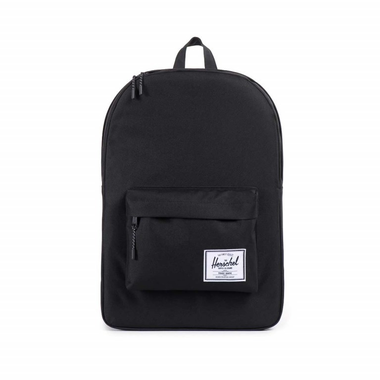 Rucksack Classic Volumen 21 Liter Black, Farbe: schwarz, Marke: Herschel, EAN: 0828432004973, Abmessungen in cm: 28x45x12, Bild 1 von 4