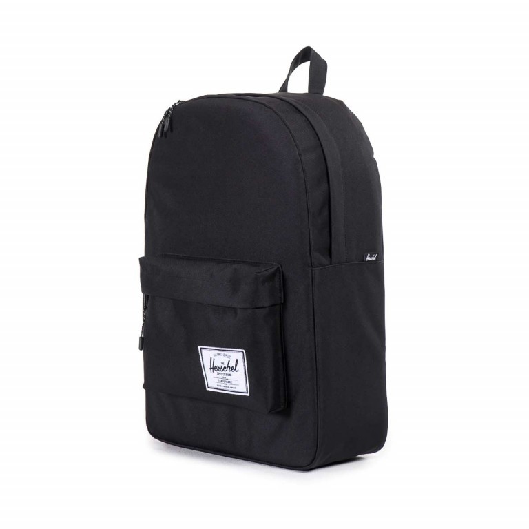 Rucksack Classic Volumen 21 Liter Black, Farbe: schwarz, Marke: Herschel, EAN: 0828432004973, Abmessungen in cm: 28x45x12, Bild 3 von 4