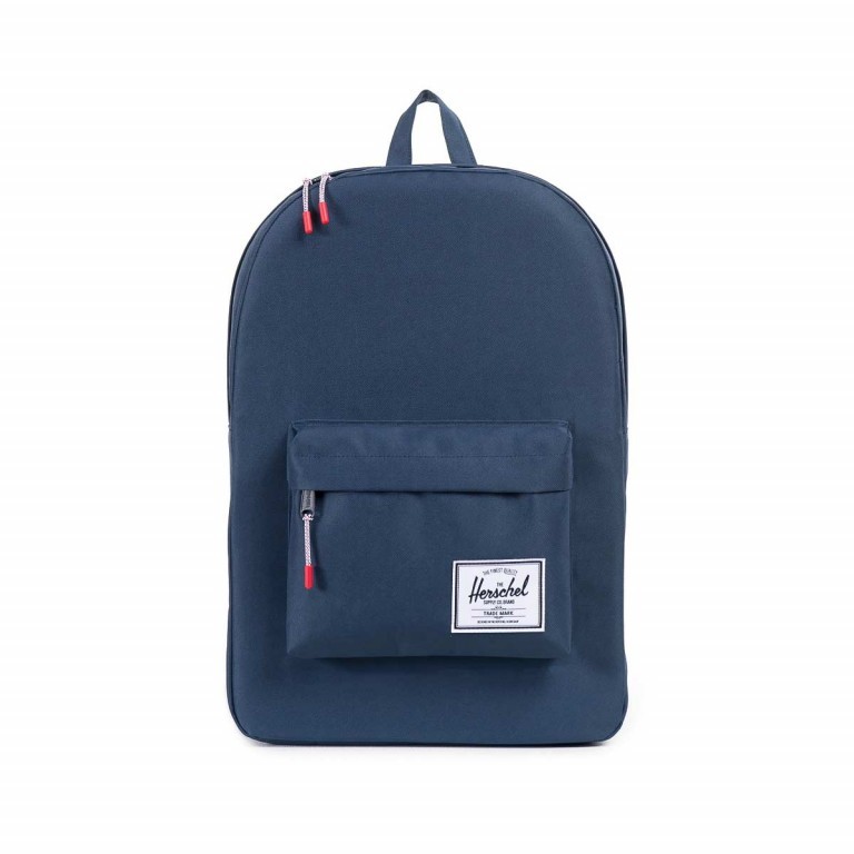 Rucksack Classic Volumen 21 Liter Navy, Farbe: blau/petrol, Marke: Herschel, EAN: 0828432005000, Abmessungen in cm: 28x45x12, Bild 1 von 4