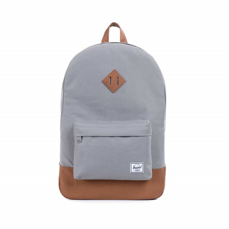 Rucksack Heritage Volumen 19 Liter Grey Tan Synthetic Leather, Farbe: grau, Marke: Herschel, EAN: 0828432010356, Abmessungen in cm: 31x45x12, Bild 1 von 5