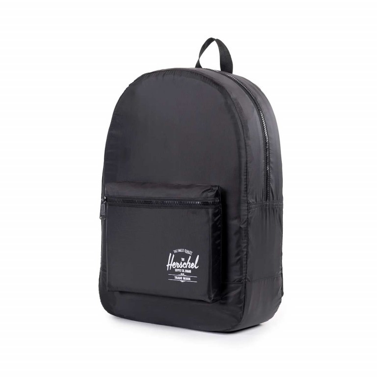 Rucksack Packable Daypack Black, Farbe: schwarz, Marke: Herschel, EAN: 0828432012107, Abmessungen in cm: 32x45x14, Bild 3 von 5