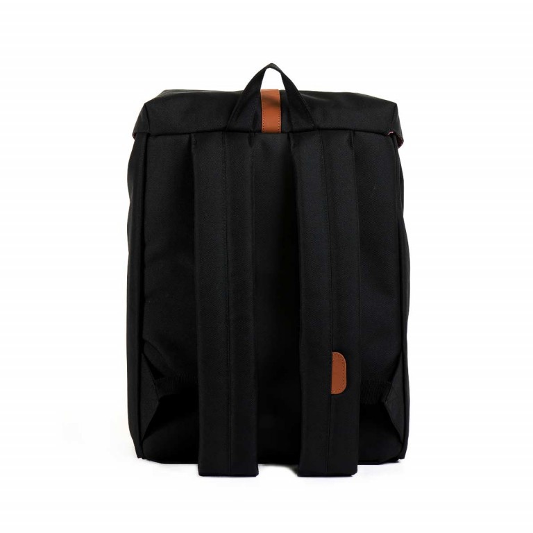 Rucksack Post Black, Farbe: schwarz, Marke: Herschel, EAN: 0828432006373, Abmessungen in cm: 28x36x12, Bild 2 von 4