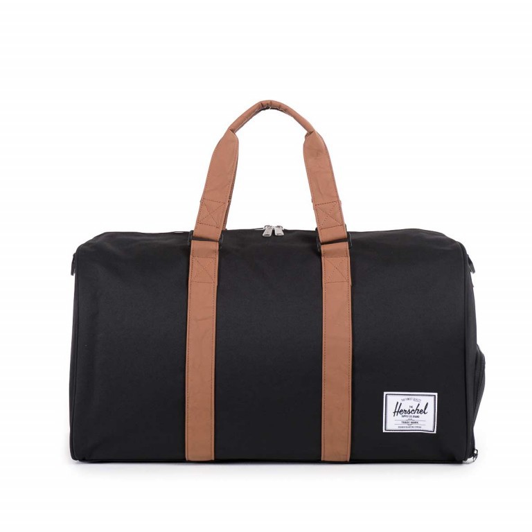 Reisetasche Novel Black Tan, Farbe: schwarz, Marke: Herschel, EAN: 0828432006540, Abmessungen in cm: 52x29x25, Bild 1 von 4