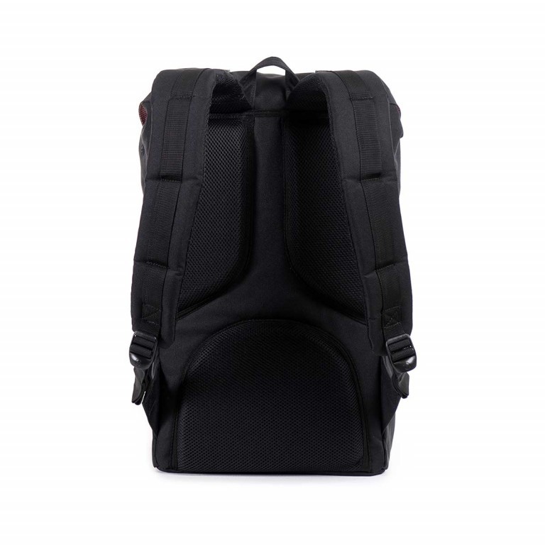 Rucksack Little America einfarbig Volumen 23 Liter Black, Farbe: schwarz, Marke: Herschel, EAN: 0828432043408, Abmessungen in cm: 28.56x49.9x17.78, Bild 2 von 5