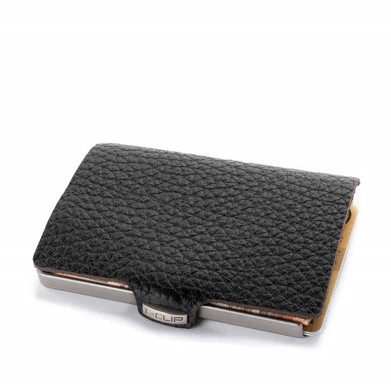 Wallet Pure Schwarz, Farbe: schwarz, Marke: I-Clip, EAN: 4260169243618, Abmessungen in cm: 9x7x1.7, Bild 1 von 4