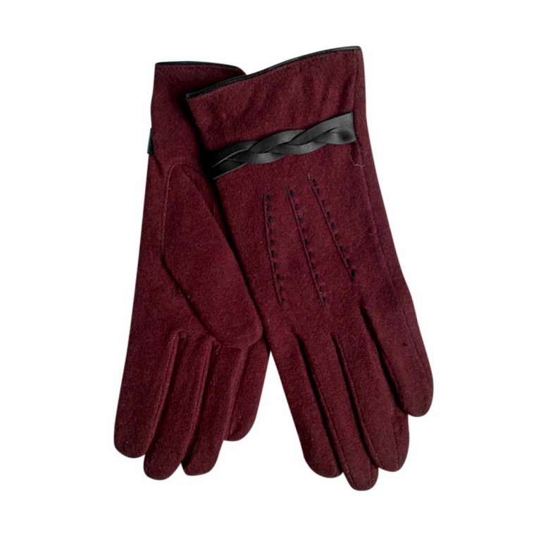 Handschuhe Twisted Detail Glove Wollhandschuh 70147 7 Paprika, Farbe: rot/weinrot, Marke: Unmade, Bild 1 von 1