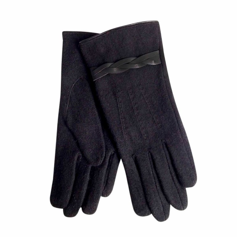 Handschuhe Twisted Detail Glove Wollhandschuh 70147 7 Schwarz, Farbe: schwarz, Marke: Unmade, Bild 1 von 1
