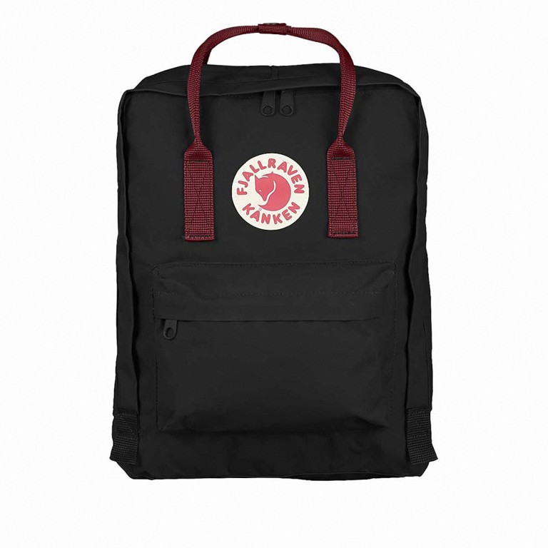 Rucksack Kånken Black Ox Red, Farbe: schwarz, Marke: Fjällräven, EAN: 7392158773800, Abmessungen in cm: 27x38x13, Bild 1 von 16