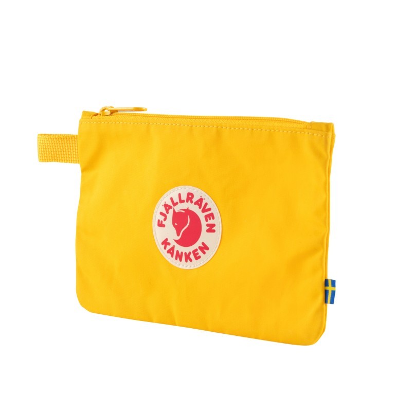Kosmetiktasche Kånken Gear Pocket Warm Yellow, Farbe: gelb, Marke: Fjällräven, EAN: 7323450634995, Abmessungen in cm: 21x14x0.5, Bild 2 von 3
