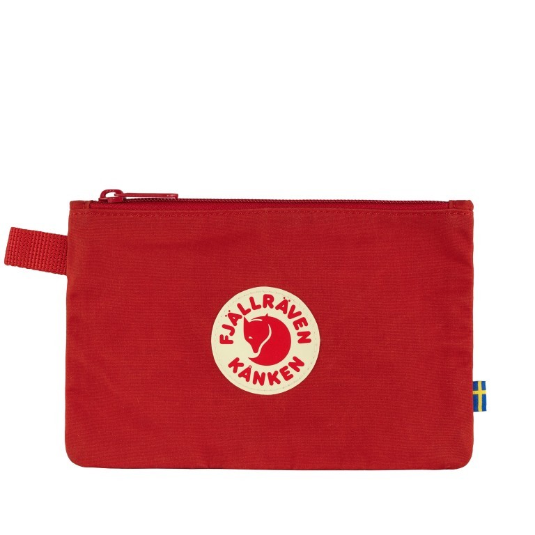 Kosmetiktasche Kånken Gear Pocket True Red, Farbe: rot/weinrot, Marke: Fjällräven, EAN: 7323450690281, Abmessungen in cm: 21x14x0.5, Bild 1 von 3