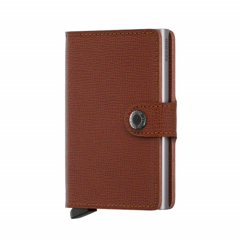 Geldbörse Miniwallet Crisple Caramel, Farbe: cognac, Marke: Secrid, EAN: 8718215282136, Abmessungen in cm: 6.8x10.2x1.6, Bild 1 von 3