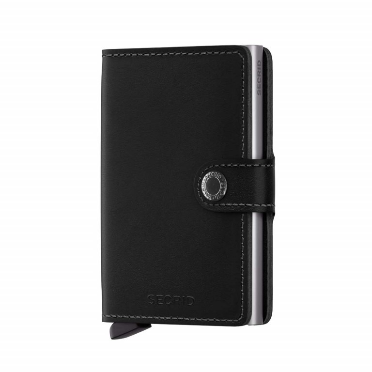 Geldbörse Miniwallet Original mit RFID-Schutz Black, Farbe: schwarz, Marke: Secrid, EAN: 8718215281009, Abmessungen in cm: 6.8x10.2x2.1, Bild 1 von 5