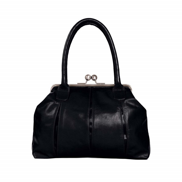 Tasche MARSEILLE-BAG 22 Black, Farbe: schwarz, Marke: Sticks and Stones, Abmessungen in cm: 30x36x9, Bild 1 von 1