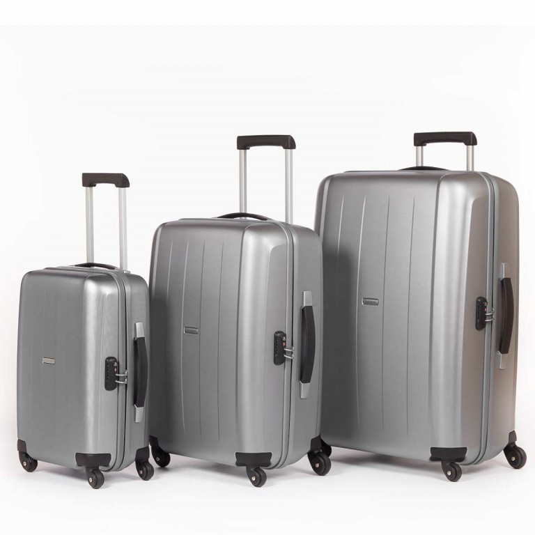 Koffer Velocita Spinner 55 Silver, Farbe: metallic, Marke: Samsonite, Abmessungen in cm: 40x55x20, Bild 6 von 6