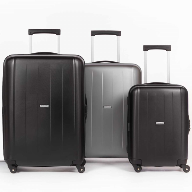 Koffer Velocita Spinner 55 Black, Farbe: schwarz, Marke: Samsonite, Abmessungen in cm: 40x55x20, Bild 5 von 6