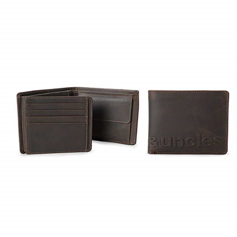 Scheintasche Hunter Matt Vintage Brown, Farbe: braun, Marke: Aunts & Uncles, Abmessungen in cm: 12x10x2, Bild 1 von 1
