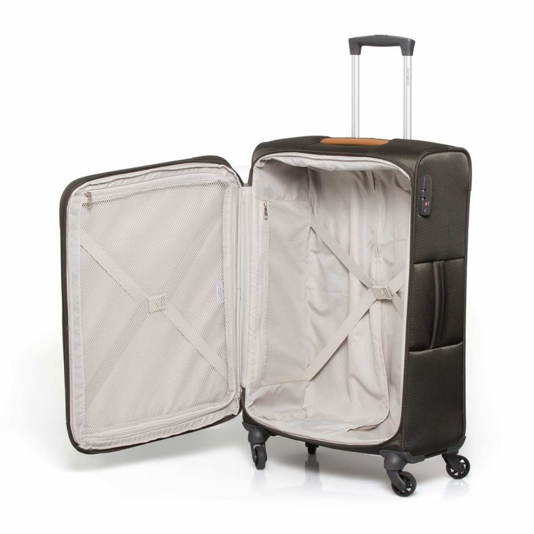 Koffer Caphir Spinner 75 Walnut Cognac, Farbe: taupe/khaki, Marke: Samsonite, Abmessungen in cm: 48x79x25, Bild 6 von 7