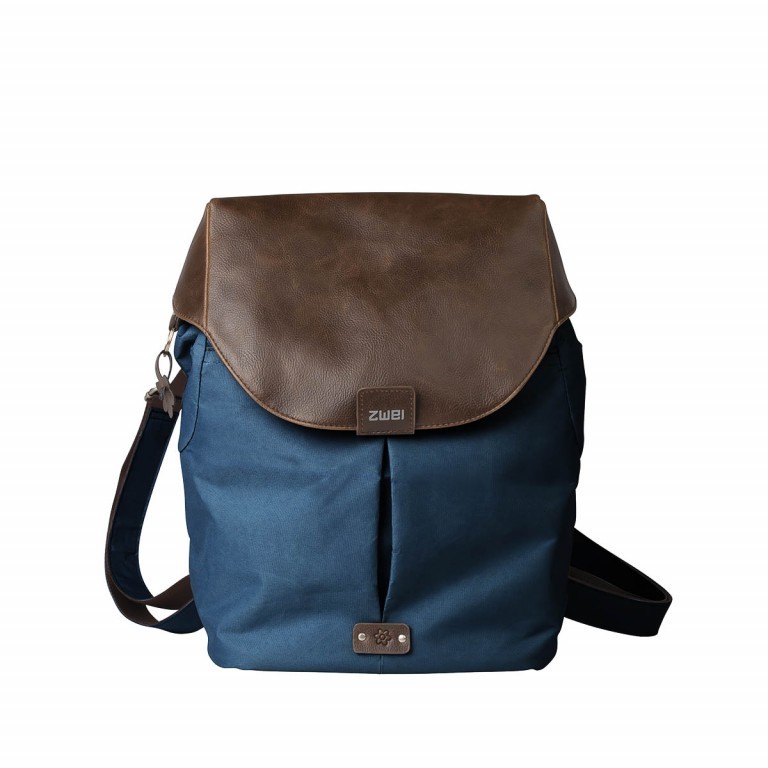 Rucksack Olli O12 vegan Navy, Farbe: blau/petrol, Marke: Zwei, EAN: 4250257909892, Abmessungen in cm: 25x36x12, Bild 1 von 1