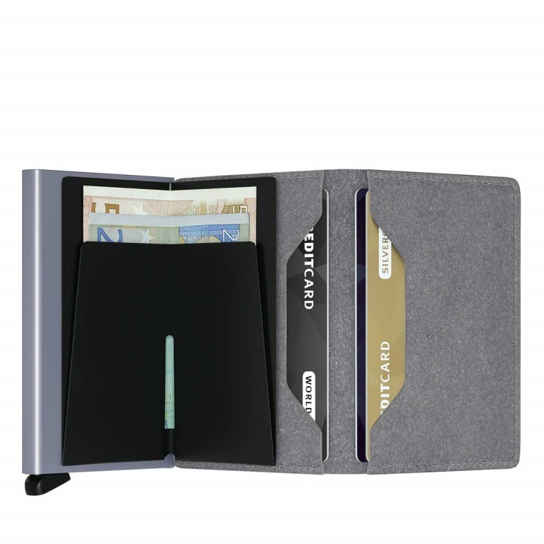 Geldbörse Slimwallet Recycled Stone, Farbe: grau, Marke: Secrid, EAN: 8718215283065, Abmessungen in cm: 6.8x10.2x1.6, Bild 2 von 3