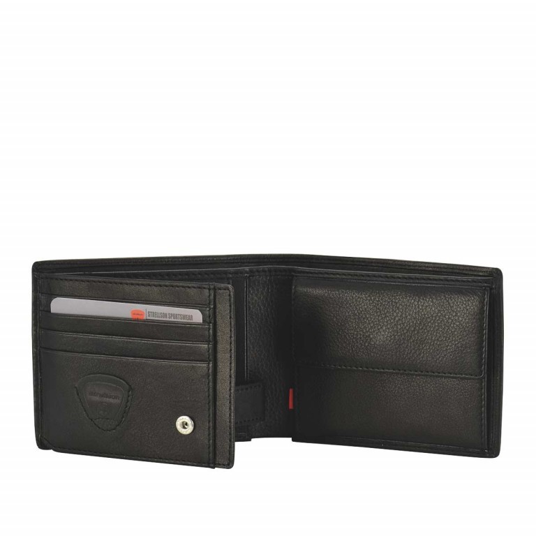 Geldbörse Oxford-Circus Billfold H7 Black, Farbe: schwarz, Marke: Strellson, EAN: 4006053046572, Abmessungen in cm: 12.5x9.5x2, Bild 2 von 3