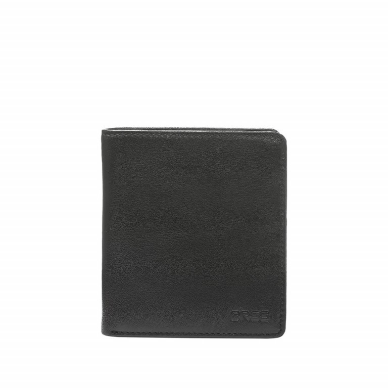 Geldbörse pocket 113 Black, Farbe: schwarz, Marke: Bree, EAN: 4038671117860, Abmessungen in cm: 11x12x2, Bild 1 von 2