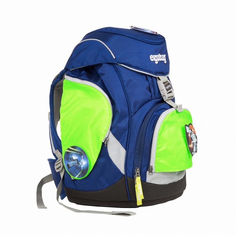 Sicherheitsset Pack Seitentaschen Zip-Set Grün, Farbe: grün/oliv, Marke: Ergobag, EAN: 4057081011100, Bild 5 von 6