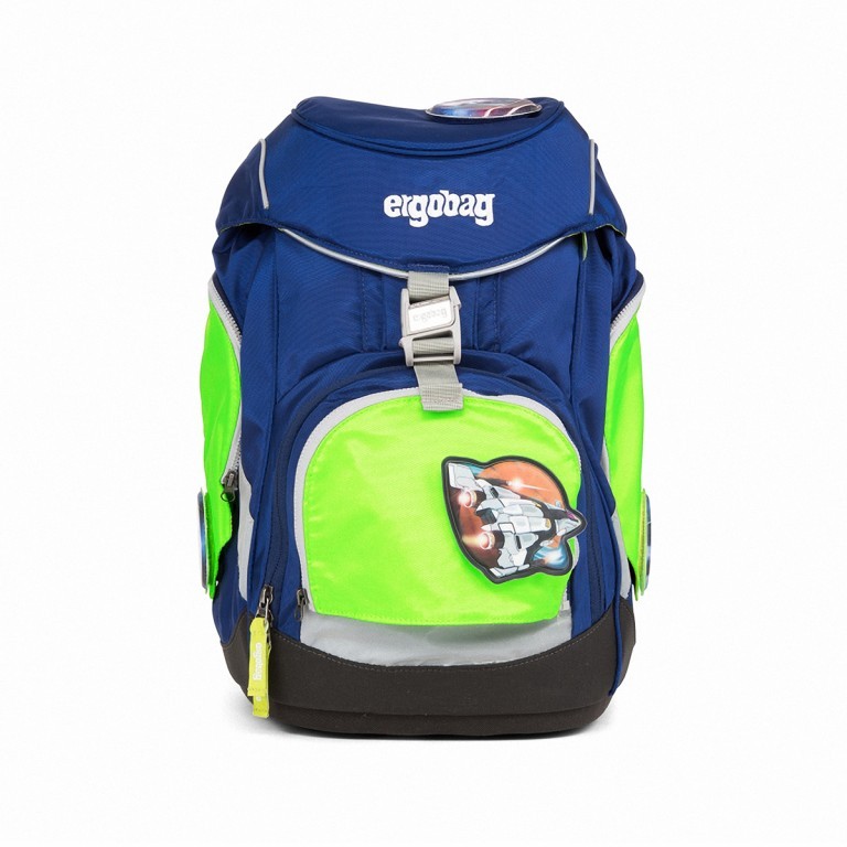 Sicherheitsset Pack Seitentaschen Zip-Set Grün, Farbe: grün/oliv, Marke: Ergobag, EAN: 4057081011100, Bild 2 von 6